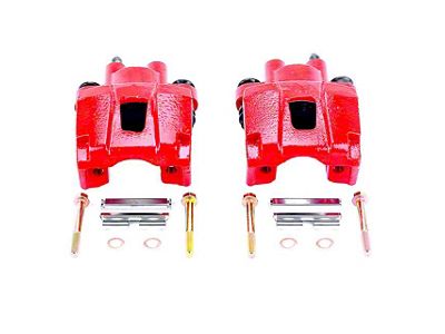 PowerStop Performance Rear Brake Calipers; Red (03-06 Jeep Wrangler TJ w/ Rear Disc Brakes)