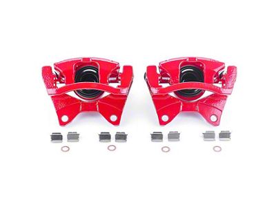 PowerStop Performance Rear Brake Calipers; Red (07-18 Jeep Wrangler JK)
