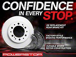 PowerStop OE Replacement 6-Lug Brake Drum and Pad Kit; Rear (05-23 Tacoma)