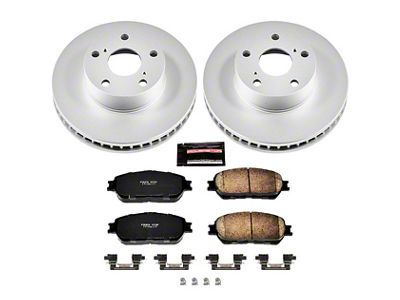 PowerStop Z17 Evolution Plus 5-Lug Brake Rotor and Pad Kit; Front (05-15 Tacoma)