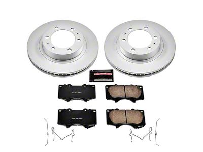 PowerStop Z17 Evolution Plus 6-Lug Brake Rotor and Pad Kit; Front (05-23 Tacoma)