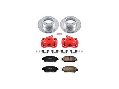 PowerStop Z23 Evolution Sport 5-Lug Brake Rotor, Pad and Caliper Kit; Front (05-15 Tacoma)