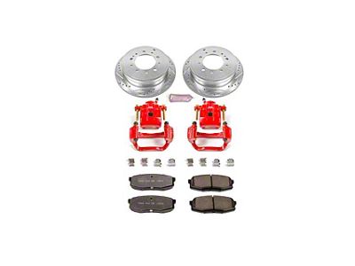 PowerStop Z36 Extreme Truck and Tow 5-Lug Brake Rotor, Pad and Caliper Kit; Rear (07-15 Tundra)