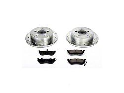 PowerStop Z23 Evolution Sport Brake Rotor and Pad Kit; Rear (03-06 Jeep Wrangler TJ w/ Rear Disc Brakes)