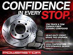 PowerStop Z36 Extreme Truck and Tow 6-Lug Brake Rotor and Pad Kit; Front (05-23 Tacoma)