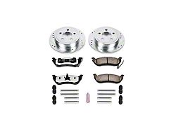 PowerStop Z36 Extreme Truck and Tow Brake Rotor and Pad Kit; Rear (03-06 Jeep Wrangler TJ w/ Rear Disc Brakes)