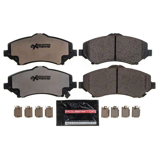 PowerStop Jeep Wrangler Z36 Extreme Truck and Tow CarbonFiber Ceramic Brake Pads; Front Pair