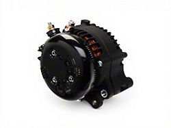 Powermaster Alternator with Decoupler Pulley; 250 Amp; Black (12-26 3.6L Jeep Wrangler JK & JL)