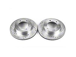 PowerStop Evolution Cross-Drilled and Slotted 6-Lug Rotors; Front Pair (95-02 4Runner w/ 11.69-Inch Rotors)