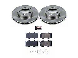 PowerStop OE Replacement 6-Lug Brake Rotor and Pad Kit; Front (03-09 4Runner w/ 12.56-Inch Front Rotors)