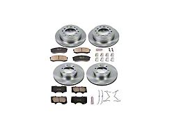 PowerStop OE Replacement 6-Lug Brake Rotor and Pad Kit; Front and Rear (03-09 4Runner w/ 13.30-Inch Front Rotors)
