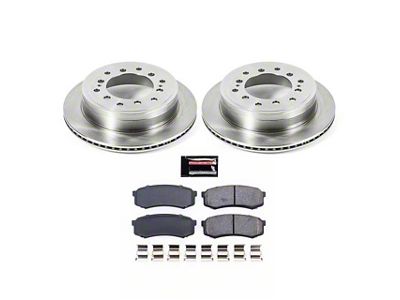PowerStop OE Replacement 6-Lug Brake Rotor and Pad Kit; Rear (10-24 4Runner)