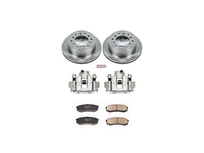 PowerStop OE Replacement 6-Lug Brake Rotor, Pad and Caliper Kit; Rear (03-09 4Runner)