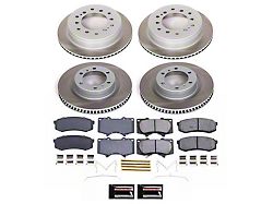 PowerStop Semi-Coated 6-Lug Brake Rotor and Pad Kit; Front and Rear (10-24 4Runner)