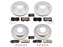 PowerStop Z17 Evolution Plus 6-Lug Brake Rotor and Pad Kit; Front and Rear (10-24 4Runner)