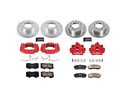 PowerStop Z23 Evolution Sport 6-Lug Brake Rotor, Pad and Caliper Kit; Front and Rear (03-09 4Runner w/ 12.56-Inch Front Rotors)