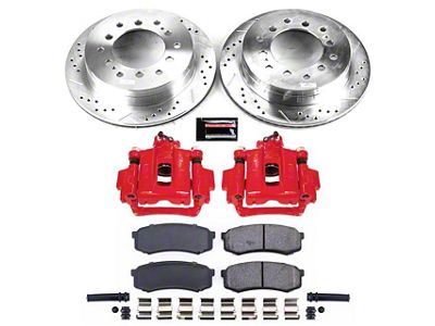 PowerStop Z23 Evolution Sport 6-Lug Brake Rotor, Pad and Caliper Kit; Rear (03-09 4Runner)