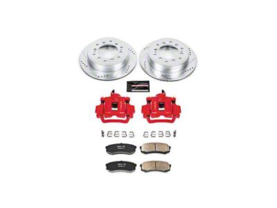 PowerStop Z23 Evolution Sport 6-Lug Brake Rotor, Pad and Caliper Kit; Rear (10-24 4Runner)