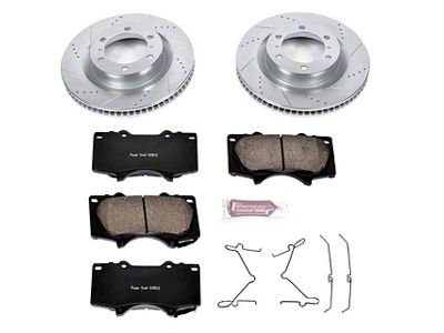 PowerStop Z23 Evolution Sport 6-Lug Brake Rotor and Pad Kit; Front (10-24 4Runner)