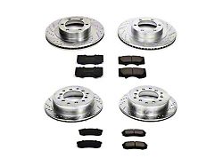 PowerStop Z23 Evolution Sport 6-Lug Brake Rotor and Pad Kit; Front and Rear (03-09 4Runner w/ 13.30-Inch Front Rotors)