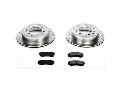 PowerStop Z23 Evolution Sport 6-Lug Brake Rotor and Pad Kit; Rear (03-09 4Runner)
