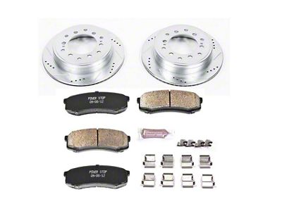 PowerStop Z23 Evolution Sport 6-Lug Brake Rotor and Pad Kit; Rear (10-24 4Runner)