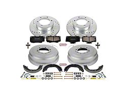 PowerStop Z23 Evolution Sport 6-Lug Brake Rotor, Drum and Pad Kit; Front and Rear (95-00 4Runner w/ 12.56-Inch Rotors)