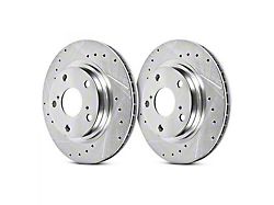 PowerStop Evolution Cross-Drilled and Slotted 6-Lug Rotors; Front Pair (22-25 Bronco Raptor)