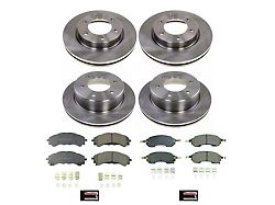 PowerStop OE Replacement 6-Lug Brake Rotor and Pad Kit; Front and Rear (21-25 Bronco, Excluding Raptor)