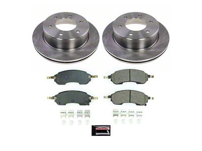 PowerStop OE Replacement 6-Lug Brake Rotor and Pad Kit; Rear (21-25 Bronco, Excluding Raptor)