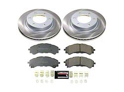 PowerStop Semi-Coated 6-Lug Brake Rotor and Pad Kit; Front (21-26 Bronco, Excluding Raptor)