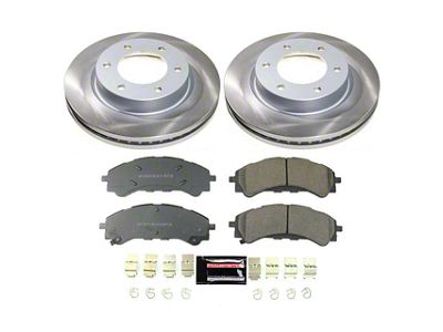 PowerStop Semi-Coated 6-Lug Brake Rotor and Pad Kit; Front (21-25 Bronco, Excluding Raptor)