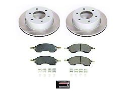 PowerStop Semi-Coated 6-Lug Brake Rotor and Pad Kit; Rear (21-26 Bronco, Excluding Raptor)