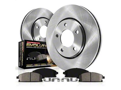 PowerStop OE Replacement 5-Lug Brake Rotor and Pad Kit; Front (21-25 Bronco Sport)