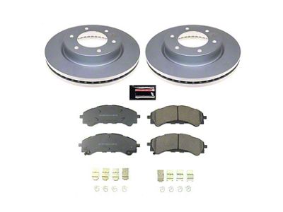 PowerStop Z17 Evolution Plus 6-Lug Brake Rotor and Pad Kit; Front (21-25 Bronco, Excluding Raptor)