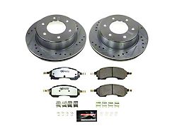 PowerStop Z36 Extreme Truck and Tow 6-Lug Brake Rotor and Pad Kit; Rear (21-25 Bronco, Excluding Raptor)