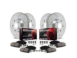 PowerStop Z23 Evolution Sport 5-Lug Brake Rotor and Pad Kit; Front and Rear (21-26 Bronco Sport)