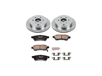 PowerStop OE Replacement 6-Lug Brake Rotor and Pad Kit; Rear (05-25 Frontier)