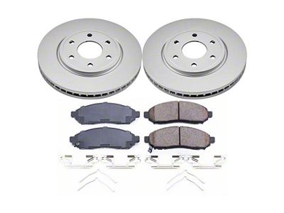 PowerStop Z17 Evolution Plus 6-Lug Brake Rotor and Pad Kit; Front (16-19 2.5L Frontier)