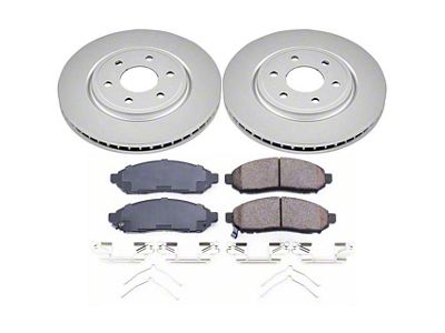 PowerStop Z17 Evolution Plus 6-Lug Brake Rotor and Pad Kit; Front (16-25 V6 Frontier)