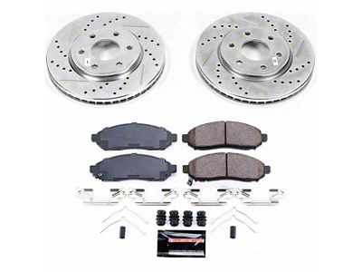 PowerStop Z23 Evolution Sport 6-Lug Brake Rotor and Pad Kit; Front (16-19 2.5L Frontier)
