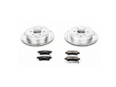 PowerStop Z23 Evolution Sport 6-Lug Brake Rotor and Pad Kit; Rear (05-25 Frontier)