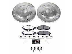 PowerStop Z36 Extreme Truck and Tow 6-Lug Brake Rotor and Pad Kit; Front (16-25 V6 Frontier)