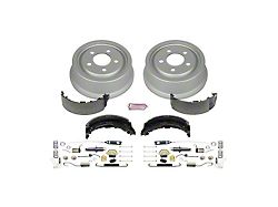 PowerStop OE Replacement Brake Drum and Pad Kit; Rear (92-01 Jeep Cherokee XJ w/ 9-Inch Rear Drums)