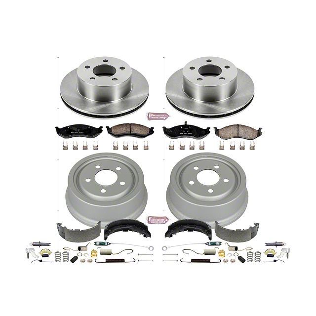 PowerStop Jeep Cherokee OE Replacement Brake Rotor, Drum and Pad Kit