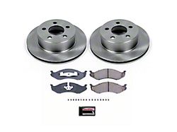PowerStop OE Replacement Brake Rotor and Pad Kit; Front (1999 Jeep Cherokee XJ w/ 3-Inch Cast Rotors; 00-01 Jeep Cherokee XJ)