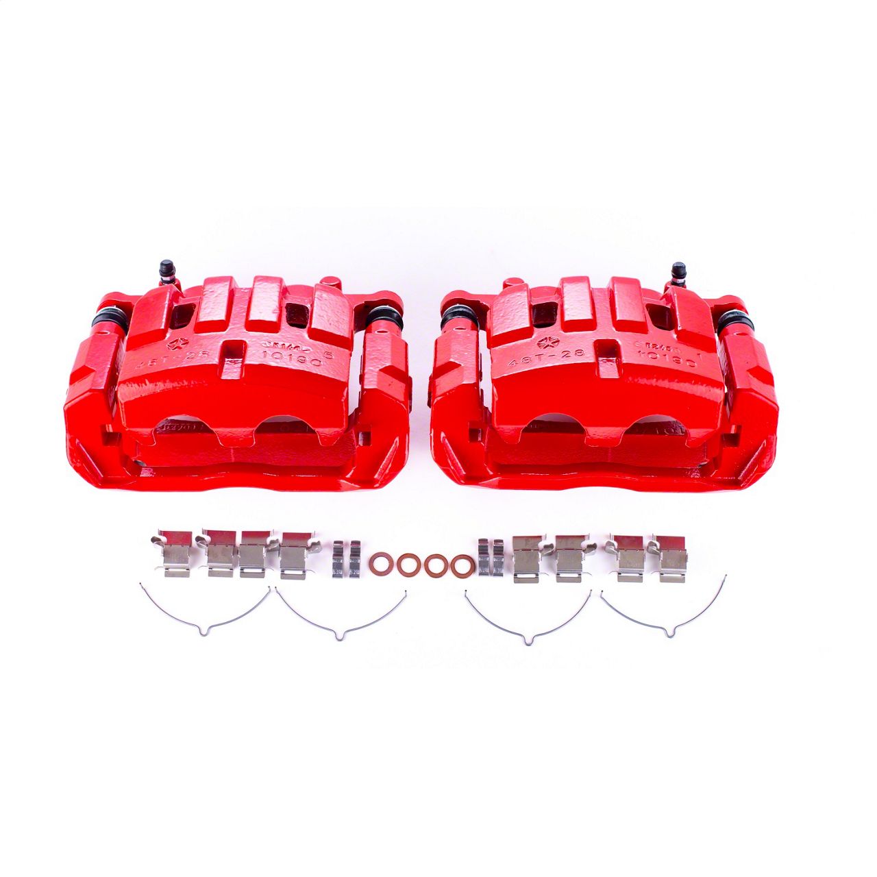 PowerStop Jeep Cherokee Performance Front Brake Calipers; Red S5508 (14