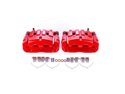 PowerStop Performance Front Brake Calipers; Red (14-23 Jeep Cherokee KL w/ Dual Piston Front Calipers)