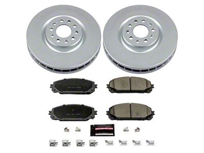 PowerStop Z17 Evolution Plus Brake Rotor and Pad Kit; Front (14-16 Jeep Cherokee KL w/ Dual Piston Front Calipers)