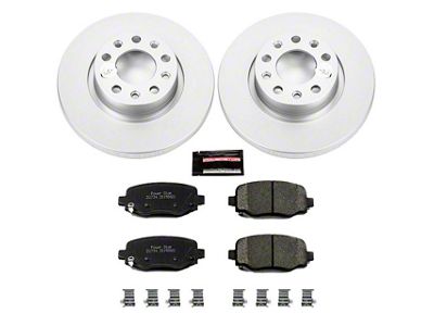 PowerStop Z17 Evolution Plus Brake Rotor and Pad Kit; Rear (14-23 Jeep Cherokee KL w/ Single Piston Front Calipers)